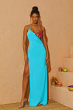 Chloe Cut Out Backless Halter Dress