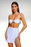 Camila Pearl Tassel Bandage Two Piece Dress