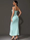 Zoey Flower Sequin Gown Dress