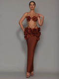 Reyna 3D Flower Two Piece Bandage Set