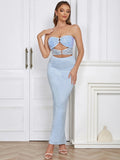 Martha Cut Out Strapless Sequin Dress