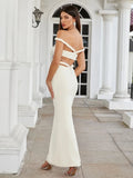 Amaris Off Shoulder Three Piece Set Dress