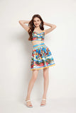Edmee Flower Summer Two Piece Set Dress