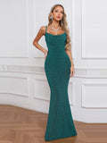 Pamela Spaghetti Strap Gown Dress