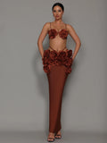 Reyna 3D Flower Two Piece Bandage Set