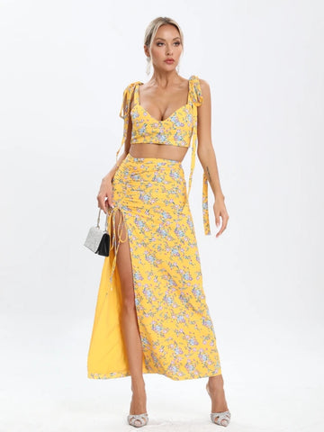 Florence Floral Two Piece Set Dress