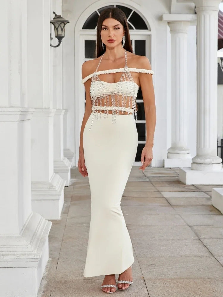 Amaris Off Shoulder Three Piece Set Dress
