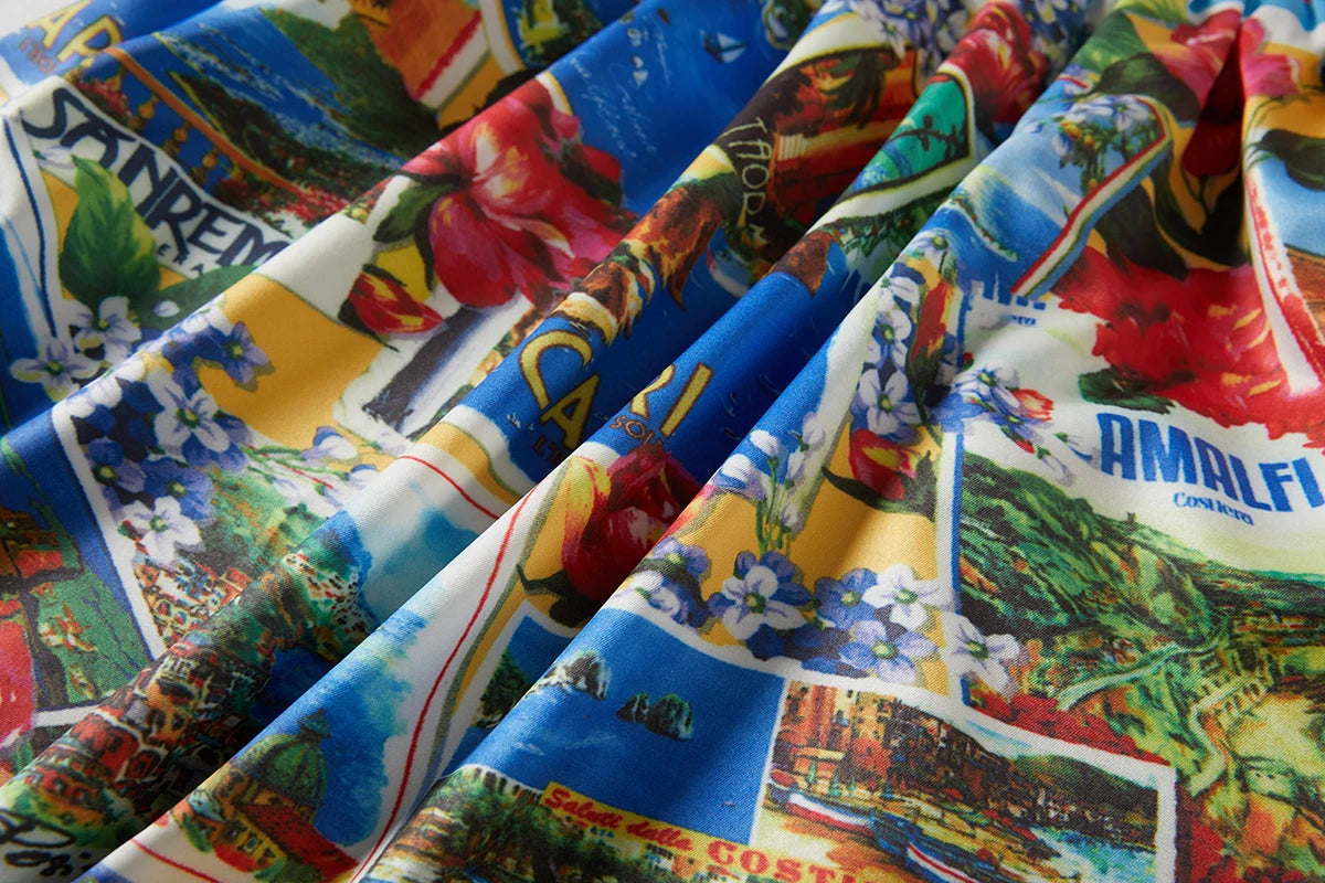 Edmee Flower Summer Two Piece Set Dress