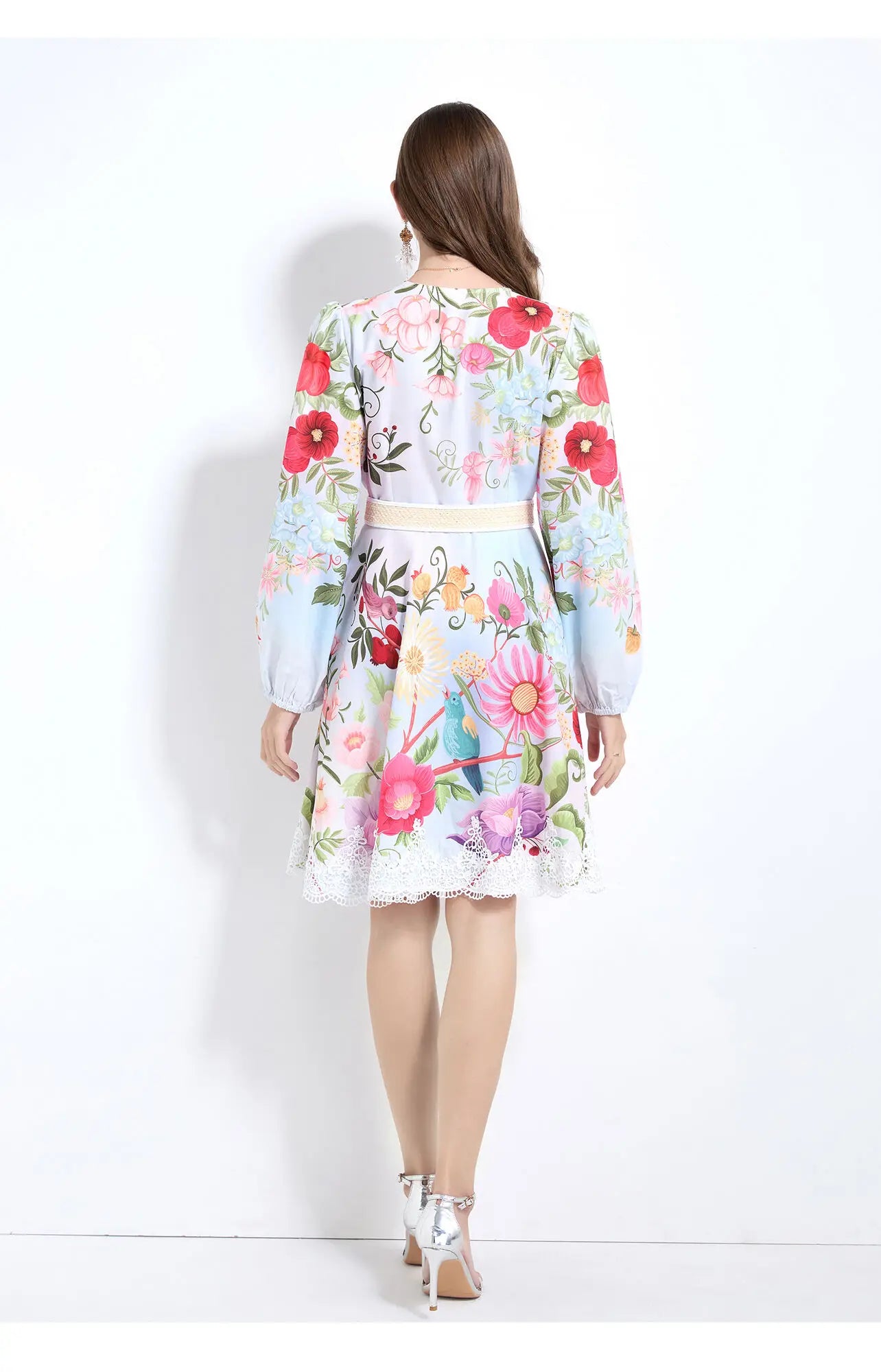 Shea Floral Long Sleeve Summer Dress
