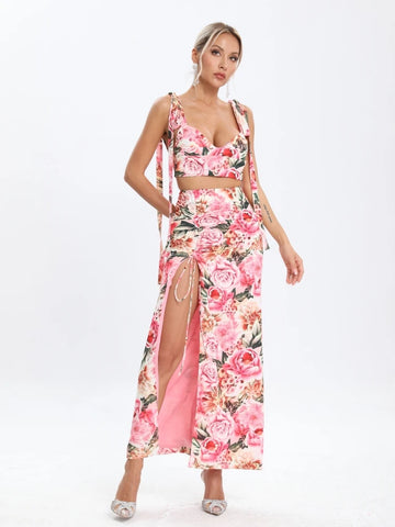 Florence Floral Two Piece Set Dress