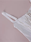 Paisley Corset Mini White Dress