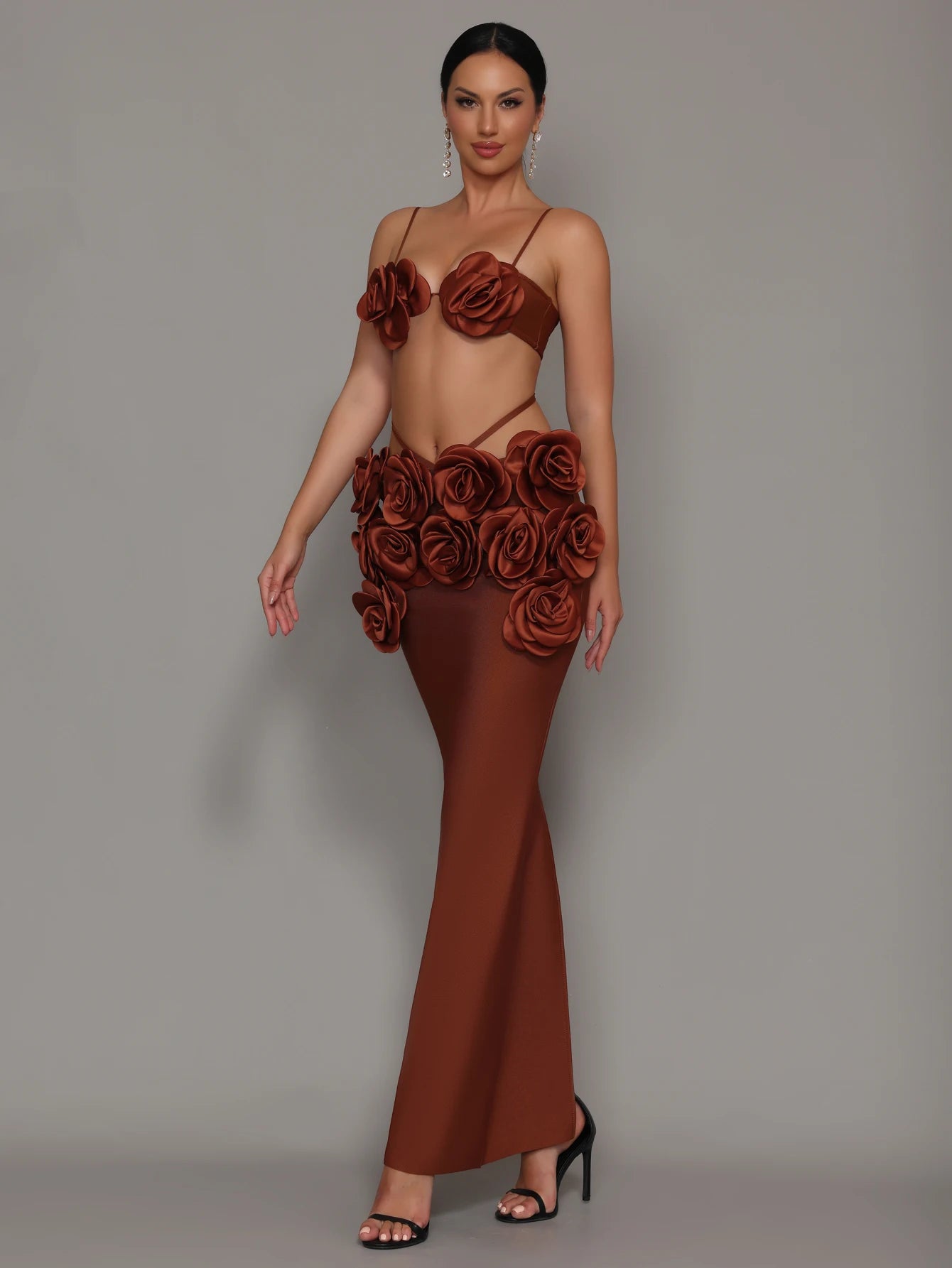 Reyna 3D Flower Two Piece Bandage Set
