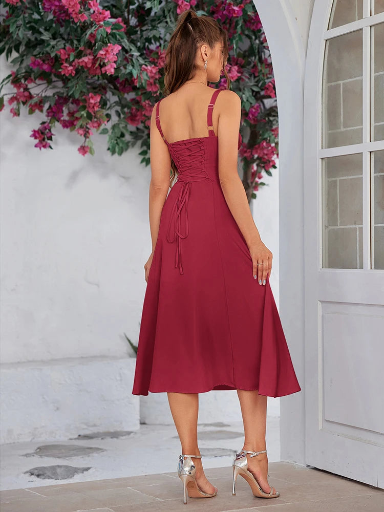 Amelia Corset Lace Up Dress