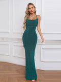 Pamela Spaghetti Strap Gown Dress