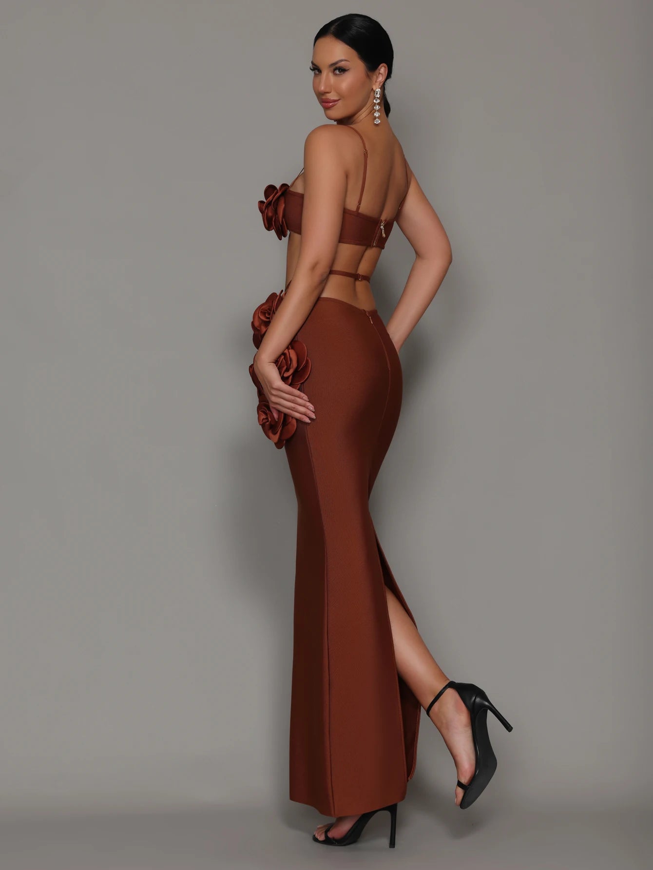 Reyna 3D Flower Two Piece Bandage Set