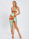 Ayleen Strapless Tie Dye Dress