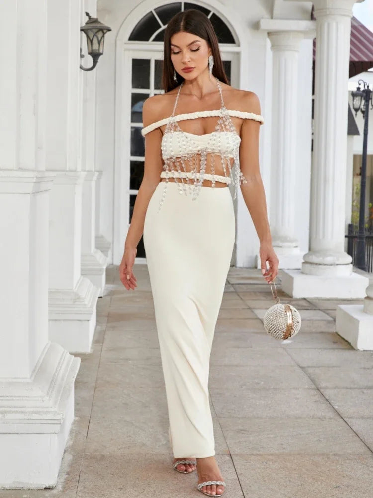 Amaris Off Shoulder Three Piece Set Dress