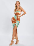 Ayleen Strapless Tie Dye Dress