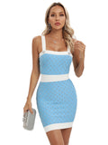 Solagne Bandage Rhinestone Dress