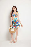 Edmee Flower Summer Two Piece Set Dress