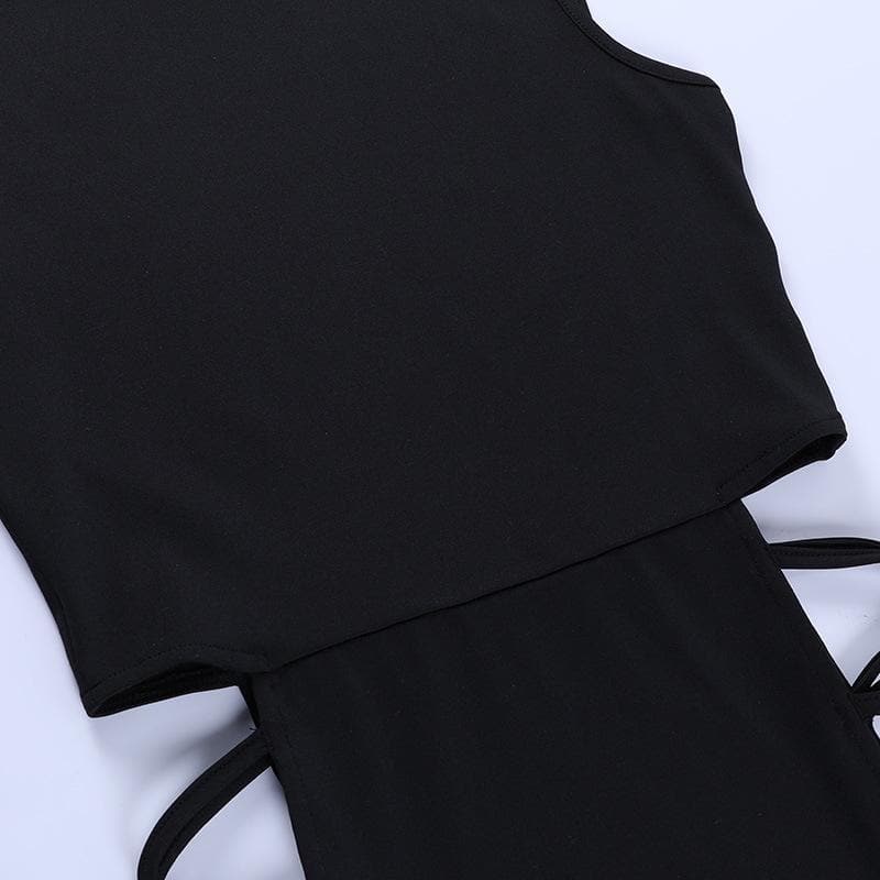 Addicted to You Lace Up Cut Out Baddie Dress - SunsetFashionLA