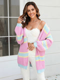 Amalthea Loose Striped Knit Cardigan - SunsetFashionLA