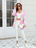 Amalthea Loose Striped Knit Cardigan - SunsetFashionLA