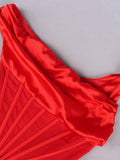 Amele Off Shoulder Satin Dress - SunsetFashionLA