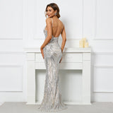 Arabella Sequin Mermaid Gown Dress - SunsetFashionLA