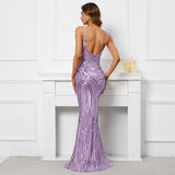 Arabella Sequin Mermaid Gown Dress - SunsetFashionLA