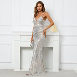 Arabella Sequin Mermaid Gown Dress - SunsetFashionLA