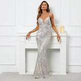 Arabella Sequin Mermaid Gown Dress - SunsetFashionLA