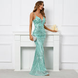 Arabella Sequin Mermaid Gown Dress - SunsetFashionLA