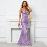 Arabella Sequin Mermaid Gown Dress - SunsetFashionLA