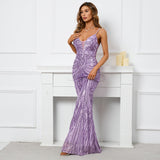 Arabella Sequin Mermaid Gown Dress - SunsetFashionLA
