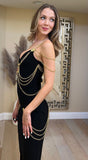 Bellamy Bandage Rhinestone Gown Dress - SunsetFashionLA