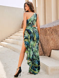 Bernice One Shoulder Cut Out Dress - SunsetFashionLA
