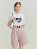 Big White Heart Letter T-Shirt - SunsetFashionLA