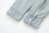 Biker Style Loose Sleeves Denim Jacket - SunsetFashionLA