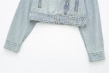 Biker Style Loose Sleeves Denim Jacket - SunsetFashionLA