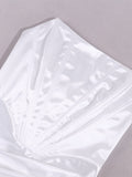 Breeta Strapless Satin Dress - SunsetFashionLA