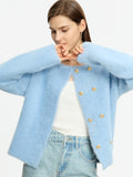 Brynne Double Breasted Fuzzy Cardigan - SunsetFashionLA