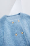 Brynne Double Breasted Fuzzy Cardigan - SunsetFashionLA
