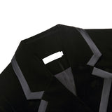 Chic Velvet Blazer with Crystal Buttons - SunsetFashionLA