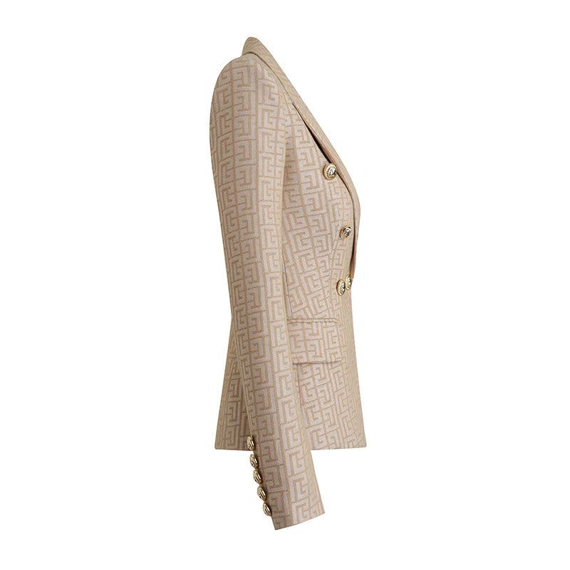 Cia Monogram Jacquard Blazer - SunsetFashionLA