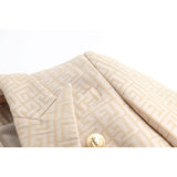 Cia Monogram Jacquard Blazer - SunsetFashionLA