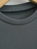 Corset Style Ribbed Long Sleeve Top - SunsetFashionLA
