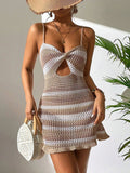 Crochet Cut Out Beach Dress - SunsetFashionLA