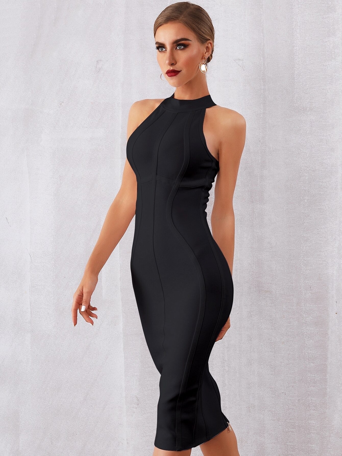 Damara Elegant Bodycon Bandage Dress - SunsetFashionLA