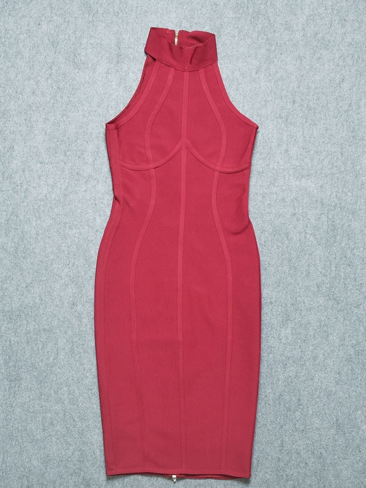 Damara Elegant Bodycon Bandage Dress - SunsetFashionLA